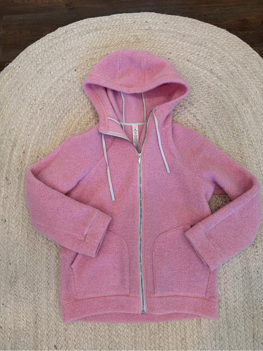 lululemon athletica Soft Pink Sherpa Zip Hoodie